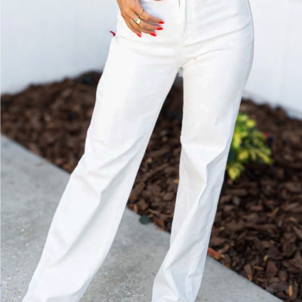 Judy Blue White High-Waisted Pants